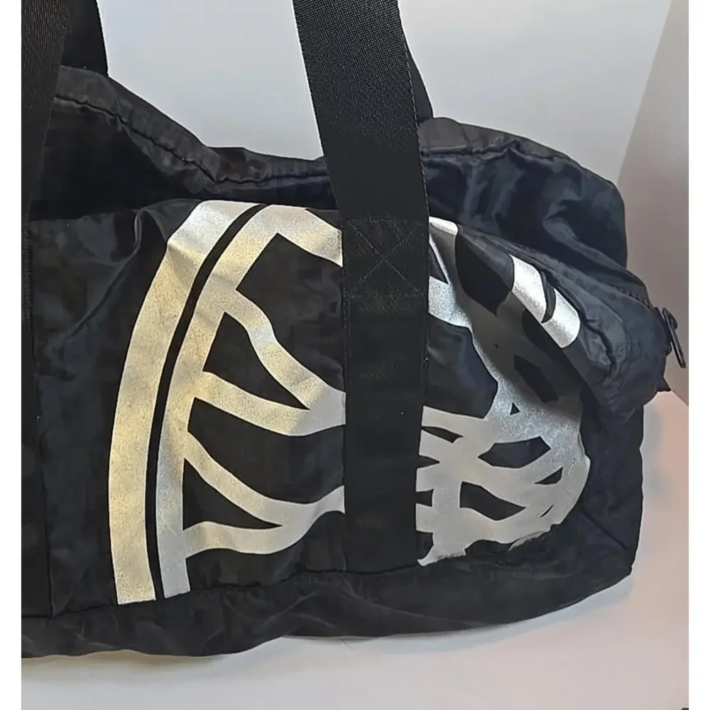 Soul Cycle X Large Duffle Bag 20" X 22" Black Graffiti Packable Travel Gym - Picture 2 of 8
